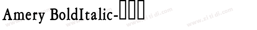 Amery BoldItalic字体转换 Amery BoldItalic字体转换
